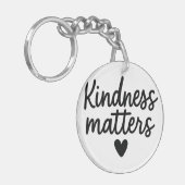 Vriendelijkheid doet ertoe – minimalistisch Inspir Sleutelhanger (Voorkant Links)