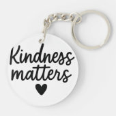 Vriendelijkheid doet ertoe – minimalistisch Inspir Sleutelhanger (Achterkant)