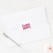 Vriendelijkheid doet ertoe verf vierkante sticker (Envelop)