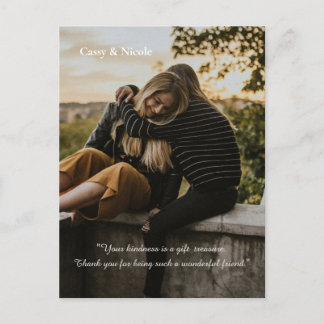 Vriendelijkheid en Dank je wel Briefkaart