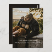 Vriendelijkheid en dank u briefkaart (Voorkant / Achterkant)