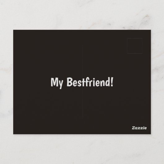 Vriendelijkheid en dank u briefkaart (Achterkant)