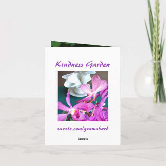 Vriendelijkheid Garden Note Kaart (Achterkant)