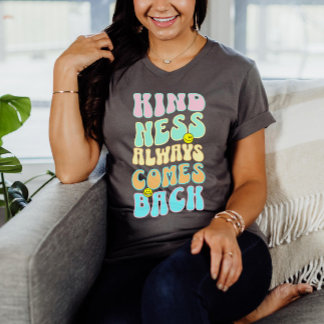 Vriendelijkheid Golvende Tekst Uitspraak Trendy Es T-shirt