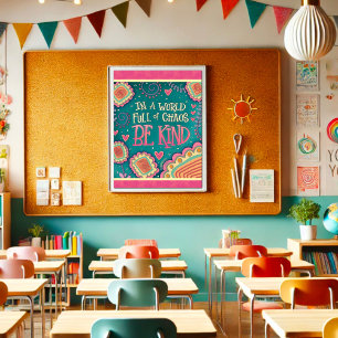 Vriendelijkheid in Chaos Citaat Inspirerend Poster