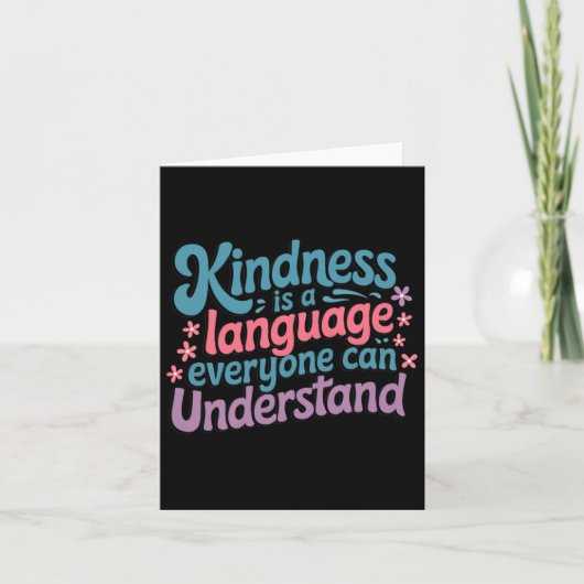 Vriendelijkheid - Inspirerend quote Sticker Kaart (Voorkant)