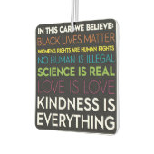 Vriendelijkheid is alles autoverfrisser luchtverfrisser (Links)