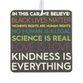 Vriendelijkheid is alles autoverfrisser luchtverfrisser (Achterkant)