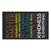 Vriendelijkheid is alles kleur rechthoek Sticker