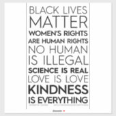 Vriendelijkheid is alles vinyl Stickers (Vel)