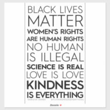 Vriendelijkheid is alles vinyl Stickers