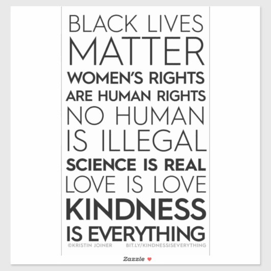 Vriendelijkheid is alles vinyl Stickers (Vel)