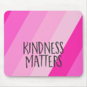 Vriendelijkheid is belangrijk, Modern vrouwelijk m Muismat (Voorkant)