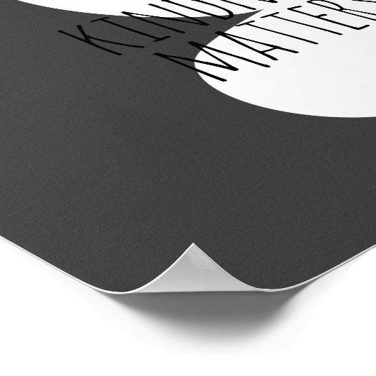 vriendelijkheid is belangrijk om moderne bloemen t poster (Hoek)