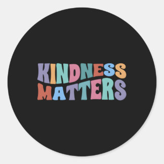 Vriendelijkheid is belangrijk positief Motivatie c Ronde Sticker