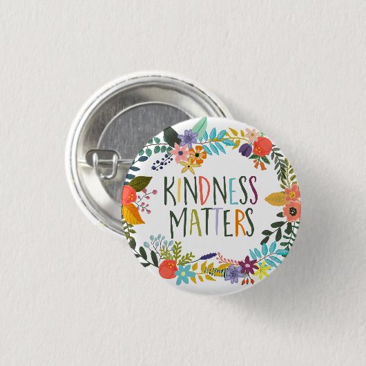 Vriendelijkheid is belangrijk, Vriendelijke citate Ronde Button 3,2 Cm (Voorkant /achterkant)