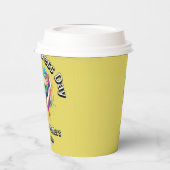 Vriendelijkheid is belangrijk. Werelddag van de Vr Papieren Bekers (Links)