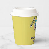 Vriendelijkheid is belangrijk. Werelddag van de Vr Papieren Bekers (Rechts)