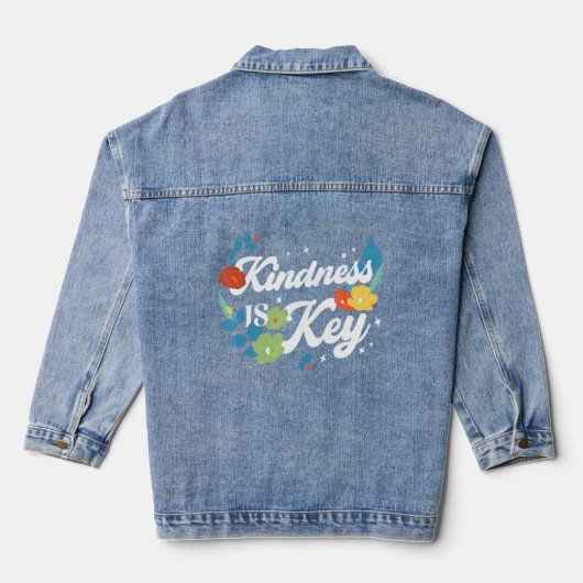 Vriendelijkheid is belangrijke anti-pestpro divers denim jacket (Achterkant)