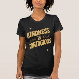 Vriendelijkheid is besmettelijk Vet Retro Typograf T-shirt