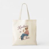 Vriendelijkheid is Chic Meisje Boodschappentas Tote Bag (Achterkant)