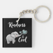 Vriendelijkheid Is Cool Olifant Sleutelhanger (Achterkant)