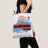 Vriendelijkheid is cool - Rainbow Surf Vibes Tote Bag (Dichtbij)