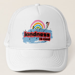 Vriendelijkheid is cool - Rainbow Surf Vibes Trucker Pet