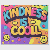 Vriendelijkheid is cool | Retrotypografie Cadeaupapier (Vlak)
