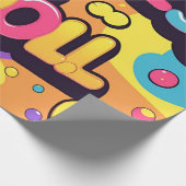 Vriendelijkheid is cool | Retrotypografie Cadeaupapier (Hoek)