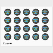 Vriendelijkheid Is Cool T-Shirt Ronde Sticker (Vel)