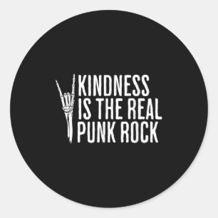 Vriendelijkheid is de echte Punk rockmuzikant Ronde Sticker