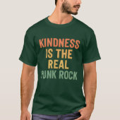 VRIENDELIJKHEID IS DE ECHTE PUNK ROTS T-SHIRT (Voorkant)