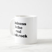 Vriendelijkheid Is De Echte Punkrock Koffiemok (Voorkant links)