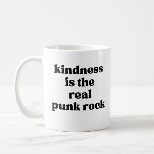 Vriendelijkheid Is De Echte Punkrock Koffiemok (Links)
