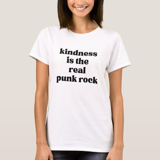Vriendelijkheid Is De Echte Punkrock T-shirt (Voorkant)
