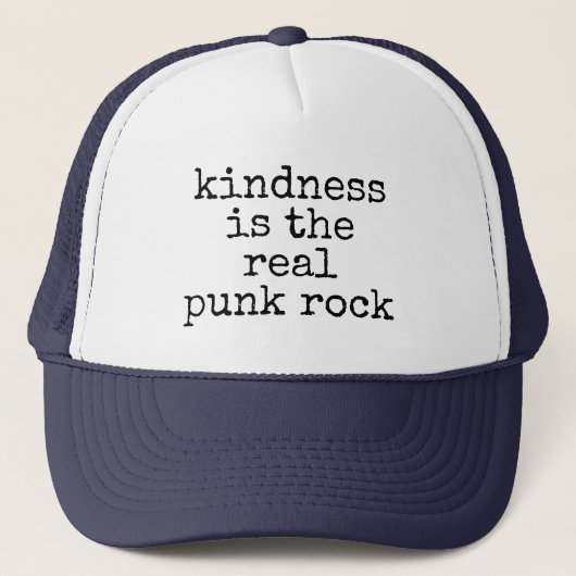 Vriendelijkheid Is De Echte Punkrock Trucker Pet (Voorkant)