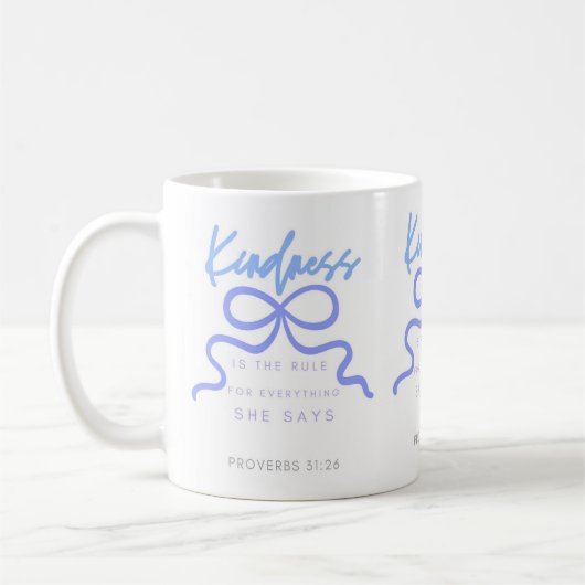 Vriendelijkheid is de regel, Christelijk, bijbel Koffiemok (Links)