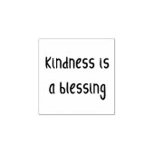 "Vriendelijkheid is een zegen" Rubberen stempel (Afrduk)