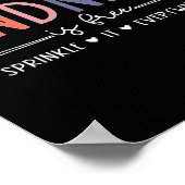 Vriendelijkheid is gratis Bestrooi het overal T-sh Poster (Hoek)