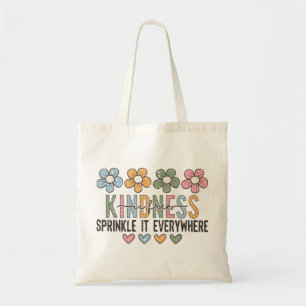 Vriendelijkheid is gratis, Daisy Positieve Quote Tote Bag