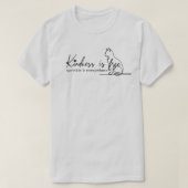 Vriendelijkheid is gratis en strooi het overal T-s T-shirt (Design voorkant)