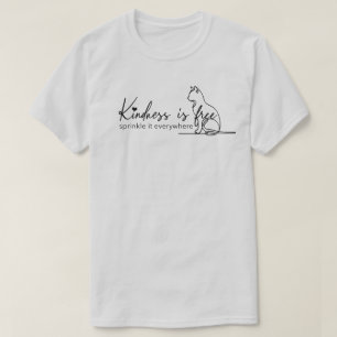 Vriendelijkheid is gratis en strooi het overal T-s T-shirt