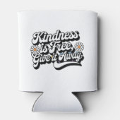 "Vriendelijkheid is gratis, geef het weg" Blikjeskoeler (Achterkant)