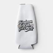 "Vriendelijkheid is gratis, geef het weg" Flesjeskoeler (Voorkant)