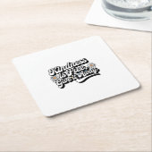 "Vriendelijkheid is gratis, geef het weg" Kartonnen Onderzetters (Schuin)