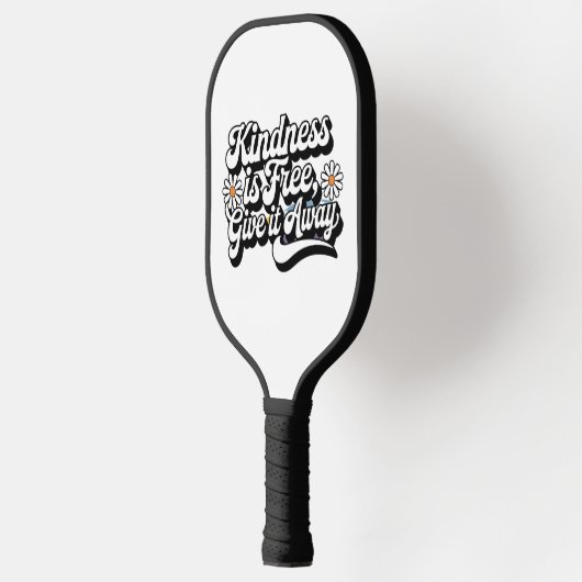 "Vriendelijkheid is gratis, geef het weg" Pickleball Paddle (Links)