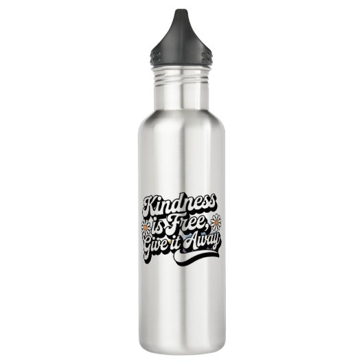 "Vriendelijkheid is gratis, geef het weg" Waterfles (Links)