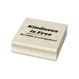 Vriendelijkheid is gratis strooi het overal Black  Rubberstempel