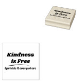 Vriendelijkheid is gratis strooi het overal Black  Rubberstempel (Gestempeld)